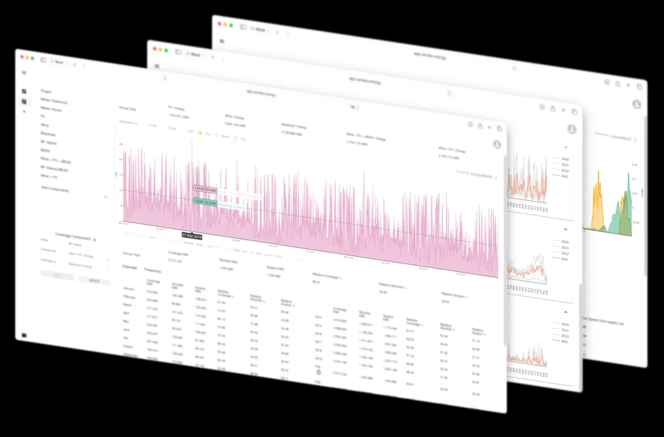 Data and Analysis Platform for Renewable Energy Projects by variate.energy